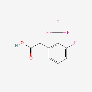 molecular formula C9H6F4O2 B1319560 3-氟-2-(三氟甲基)苯乙酸 CAS No. 897940-14-6