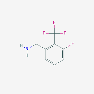 molecular formula C8H7F4N B1319563 3-Fluoro-2-(trifluoromethyl)benzylamine CAS No. 771581-62-5