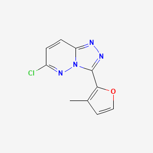 molecular formula C10H7ClN4O B13195916 6-Chloro-3-(3-methylfuran-2-yl)-[1,2,4]triazolo[4,3-b]pyridazine 