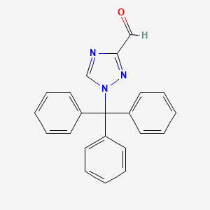 molecular formula C22H17N3O B1319601 1-trityl-1H-1,2,4-triazole-3-carbaldehyde CAS No. 148062-66-2