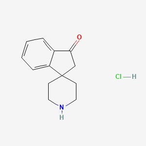 molecular formula C13H16ClNO B1319603 Spiro[indene-1,4'-piperidin]-3(2H)-one hydrochloride CAS No. 231938-20-8