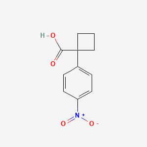 molecular formula C11H11NO4 B1319611 1-(4-Nitrophenyl)cyclobutanecarboxylic acid CAS No. 202737-42-6