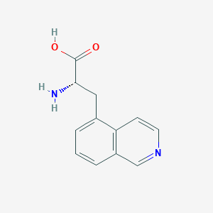 molecular formula C12H12N2O2 B13196241 (2S)-2-amino-3-(isoquinolin-5-yl)propanoic acid 