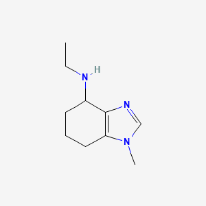 molecular formula C10H17N3 B13196402 N-Ethyl-1-methyl-4,5,6,7-tetrahydro-1H-1,3-benzodiazol-4-amine 