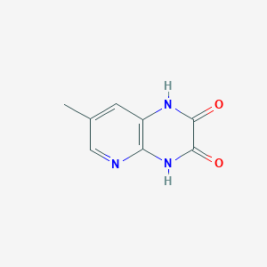 molecular formula C8H7N3O2 B131966 7-Methyl-1,4-dihydropyrido[2,3-b]pyrazine-2,3-dione CAS No. 144435-02-9