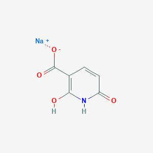 molecular formula C6H4NNaO4 B13196708 Sodium 2-hydroxy-6-oxo-1,6-dihydropyridine-3-carboxylate 