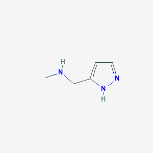 molecular formula C5H9N3 B1319680 N-methyl-1-(1H-pyrazol-5-yl)methanamine CAS No. 676491-02-4