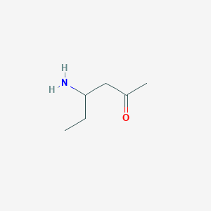 molecular formula C6H13NO B13196820 4-Aminohexan-2-one 