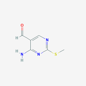 molecular formula C6H7N3OS B131969 4-Amino-2-(methylthio)pyrimidine-5-carbaldehyde CAS No. 770-31-0