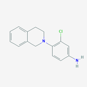 B1319695 3-Chloro-4-[3,4-dihydro-2(1H)-isoquinolinyl]-aniline CAS No. 893750-76-0