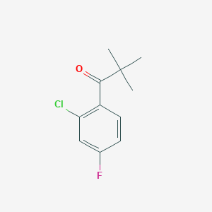 1-(2-Chloro-4-fluorophenyl)-2,2-dimethylpropan-1-one