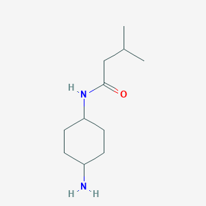 molecular formula C11H22N2O B13197158 N-(4-aminocyclohexyl)-3-methylbutanamide 