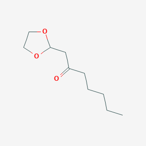 molecular formula C10H18O3 B1319717 1-(1,3-Dioxolan-2-yl)-heptan-2-one CAS No. 60643-07-4