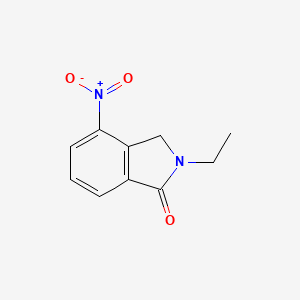 molecular formula C10H10N2O3 B13197261 2-Ethyl-4-nitro-2,3-dihydro-isoindol-1-one CAS No. 1256961-21-3