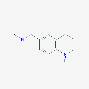 molecular formula C12H18N2 B13197410 Dimethyl(1,2,3,4-tetrahydroquinolin-6-ylmethyl)amine 