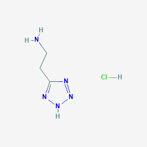 molecular formula C3H8ClN5 B1319747 [2-(1H-tetrazol-5-yl)ethyl]amine hydrochloride CAS No. 33841-57-5