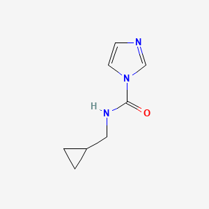 molecular formula C8H11N3O B13197482 N-(cyclopropylmethyl)-1H-imidazole-1-carboxamide 
