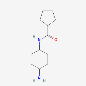 molecular formula C12H22N2O B13197726 N-(4-aminocyclohexyl)cyclopentanecarboxamide 