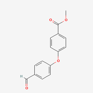 molecular formula C15H12O4 B1319778 Methyl 4-(4-formylphenoxy)benzoate CAS No. 100915-02-4