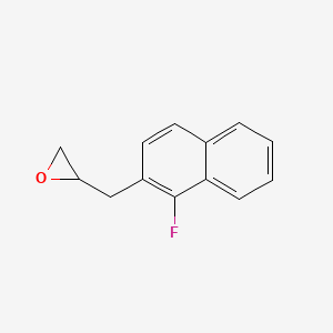 molecular formula C13H11FO B13197811 2-[(1-Fluoronaphthalen-2-yl)methyl]oxirane 