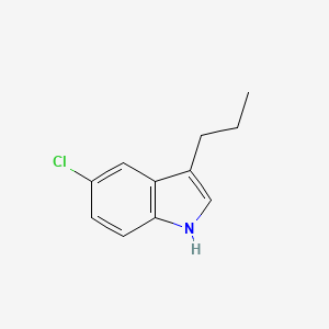 molecular formula C11H12ClN B13198022 5-chloro-3-propyl-1H-indole 