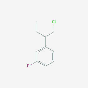 molecular formula C10H12ClF B13198227 1-(1-Chlorobutan-2-yl)-3-fluorobenzene 