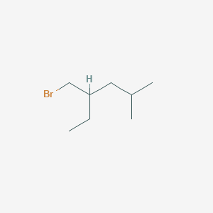 molecular formula C8H17Br B13198448 4-(Bromomethyl)-2-methylhexane 