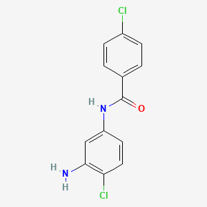 molecular formula C13H10Cl2N2O B1319846 N-(3-Amino-4-chlorophenyl)-4-chlorobenzamide CAS No. 926214-78-0