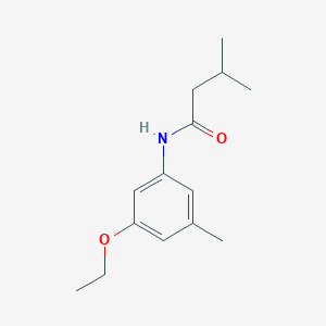 molecular formula C14H21NO2 B13198585 N-(3-Ethoxy-5-methylphenyl)-3-methylbutanamide 