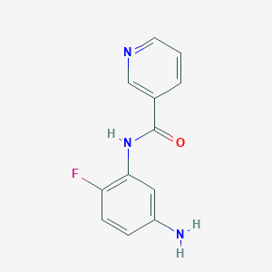 molecular formula C12H10FN3O B1319861 N-(5-Amino-2-fluorophenyl)nicotinamide CAS No. 926241-83-0