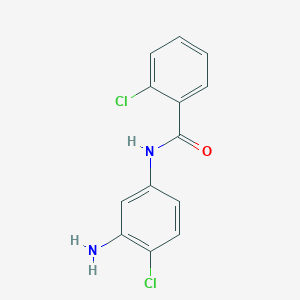 molecular formula C13H10Cl2N2O B1319874 N-(3-Amino-4-chlorophenyl)-2-chlorobenzamide CAS No. 926230-78-6