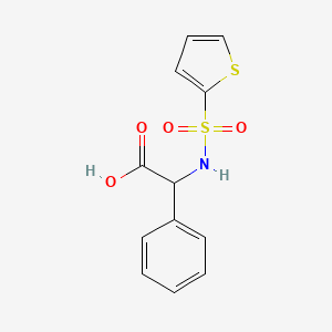 molecular formula C12H11NO4S2 B1319885 Phenyl[(thien-2-ylsulfonyl)amino]acetic acid CAS No. 1103529-64-1