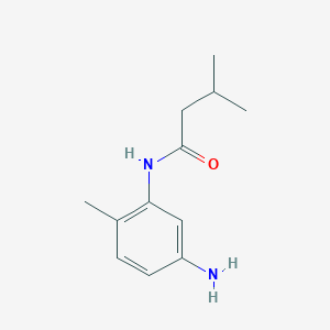 molecular formula C12H18N2O B1319886 N-(5-Amino-2-methylphenyl)-3-methylbutanamide CAS No. 926193-99-9