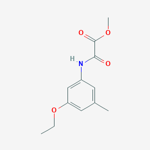 molecular formula C12H15NO4 B13198980 Methyl [(3-ethoxy-5-methylphenyl)carbamoyl]formate 