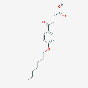 molecular formula C17H24O4 B131992 4-[4-(Heptyloxy)phenyl]-4-oxobutanoic acid CAS No. 143134-89-8
