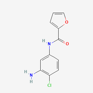 molecular formula C11H9ClN2O2 B1319935 N-(3-amino-4-chlorophenyl)furan-2-carboxamide CAS No. 926265-06-7