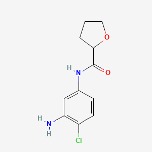 N-(3-amino-4-chlorophenyl)oxolane-2-carboxamide