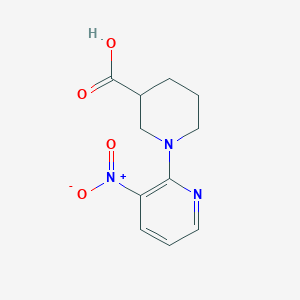 molecular formula C11H13N3O4 B1319950 1-(3-Nitropyridin-2-yl)piperidine-3-carboxylic acid CAS No. 937606-75-2