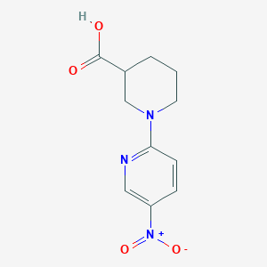 molecular formula C11H13N3O4 B1319967 1-(5-Nitropyridin-2-yl)piperidine-3-carboxylic acid CAS No. 937606-76-3