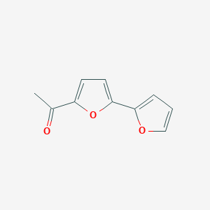 molecular formula C10H8O3 B13199698 1-[5-(Furan-2-yl)furan-2-yl]ethan-1-one 