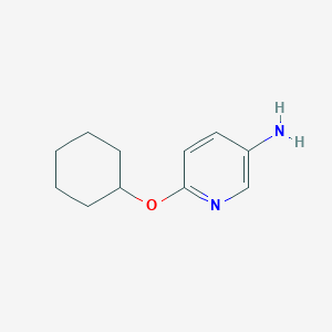 molecular formula C11H16N2O B1319973 6-(Cyclohexyloxy)pyridin-3-amine CAS No. 224187-22-8