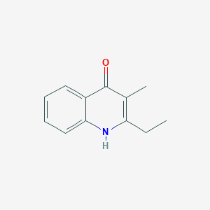 molecular formula C12H13NO B13199784 2-Ethyl-3-methyl-1,4-dihydroquinolin-4-one 