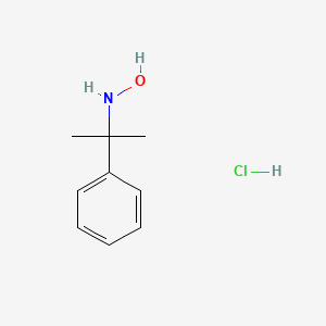 molecular formula C9H14ClNO B13199904 N-(2-Phenylpropan-2-yl)hydroxylamine hydrochloride 