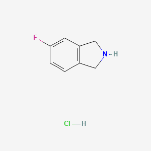 molecular formula C8H9ClFN B1319995 5-Fluoroisoindoline hydrochloride CAS No. 685565-15-5