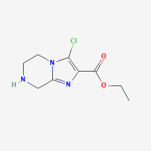 Ethyl 3-chloro-5,6,7,8-tetrahydroimidazo[1,2-a]pyrazine-2-carboxylate