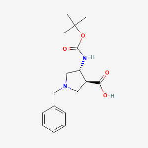 trans-4-Boc-amino-1-benzylpyrrolidine-3-carboxylic acid