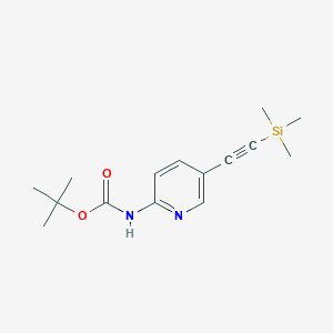 (5-Trimethylsilanylethynyl-pyridin-2-yl)-carbamic acid tert-butyl ester