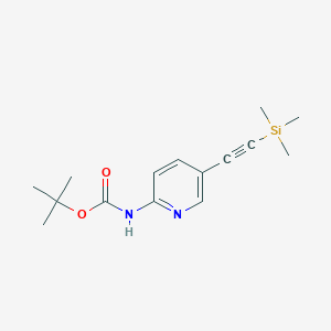 Tert-butyl (5-((trimethylsilyl)ethynyl)pyridin-2-yl)carbamate