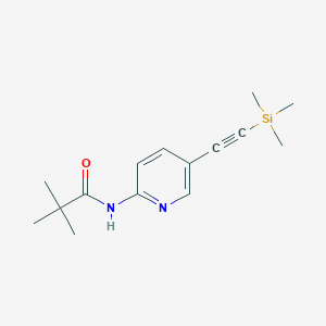 2,2-Dimethyl-N-(5-trimethylsilanylethynyl-pyridin-2-yl)-propionamide