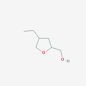 molecular formula C7H14O2 B13200105 (4-Ethyloxolan-2-yl)methanol 